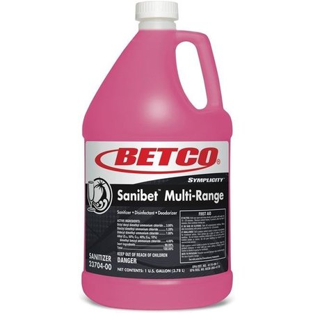 Betco Betco BET2370400 Sanibet Sanitizer Disinfect Deodorizer - Pink BET2370400